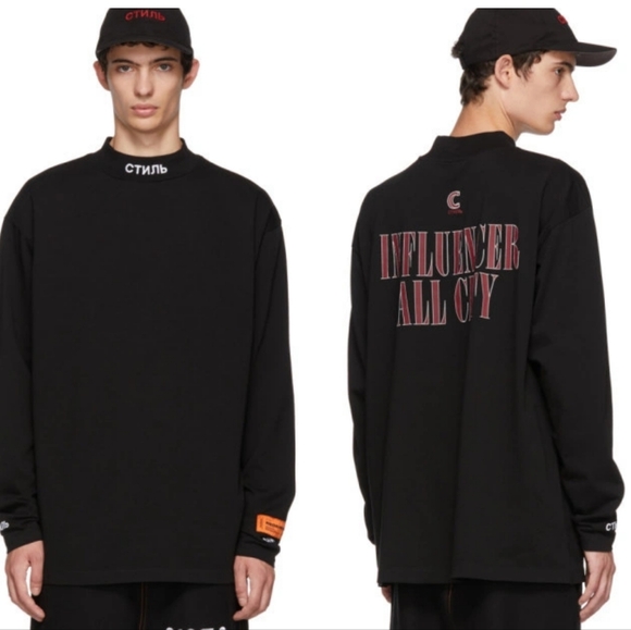 NWOT HERON PRESTON INFLUENCER ALL CITY LONG SLEEVE T-SHIRT - Picture 1 of 13